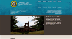 Desktop Screenshot of emmanuellutheranmd.org