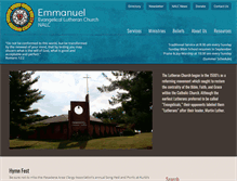 Tablet Screenshot of emmanuellutheranmd.org